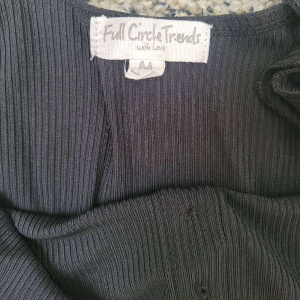 Forever 21 Ribbed Ruffle Strap Bodysuit - Picture 2 of 3